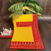 Latest Fancy Designer Saree With Blouse