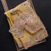 New Fancy Designer Saree With Blouse