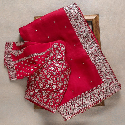 New Fancy Designer Saree With Blouse