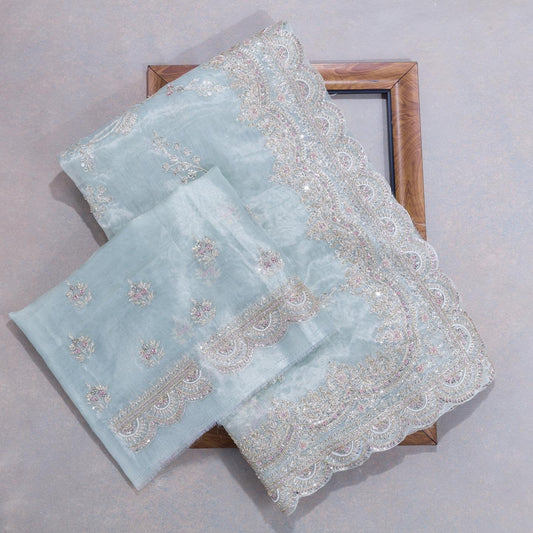 Latest Fancy Designer Saree With Blouse