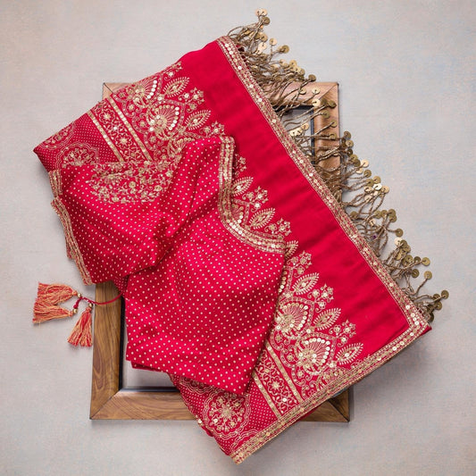 Latest Fancy Designer Saree With Blouse
