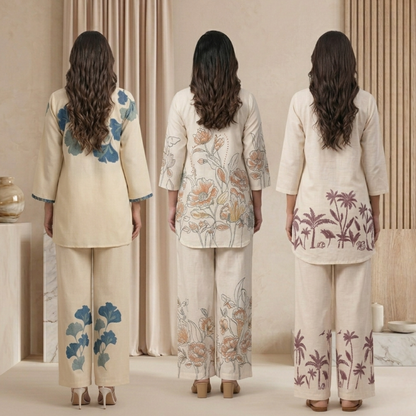 Pack of 3 Women’s Premium Printed Co-Ord Set Combo  (C-05)