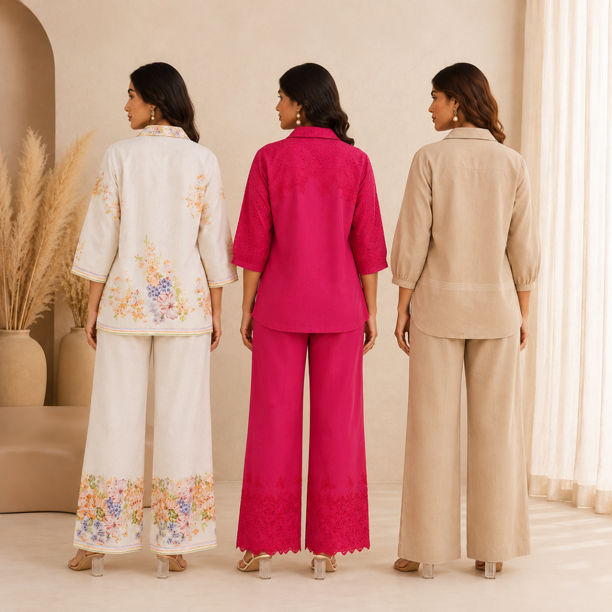 Pack of 3 Premium Designer Co-Ord Set for Women (C-9)